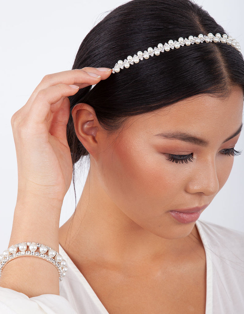 Diamante Pearl Headband Lovisa
