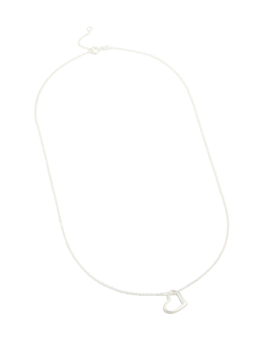 Sterling Silver Heart Pendant Necklace