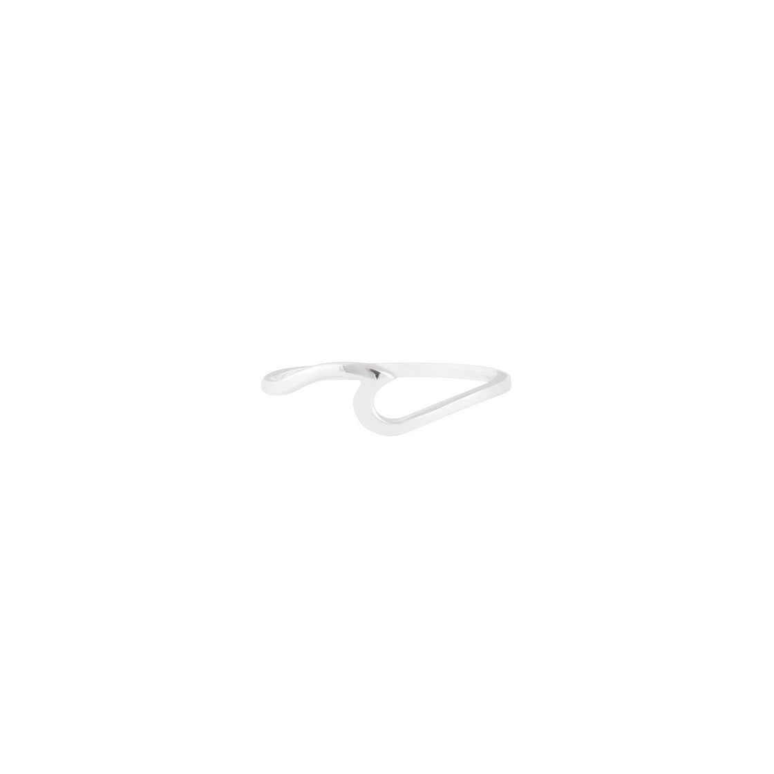 Sterling Silver Thin Wave Ring