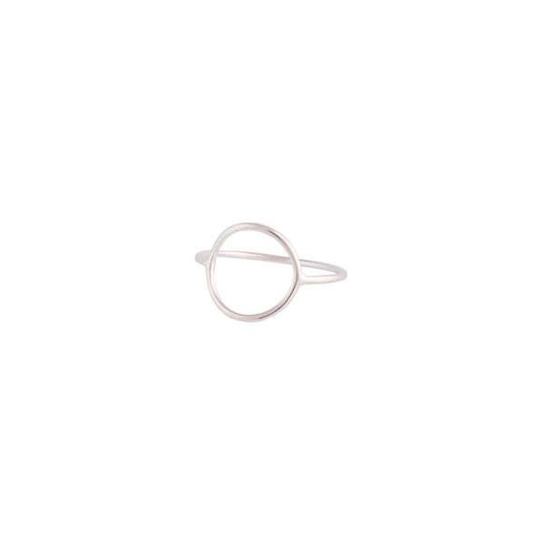 Sterling Silver Fine Open Circle Ring