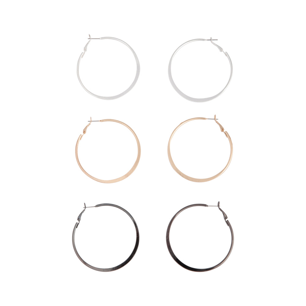 Mixed Metal Stud & Hoop Pack