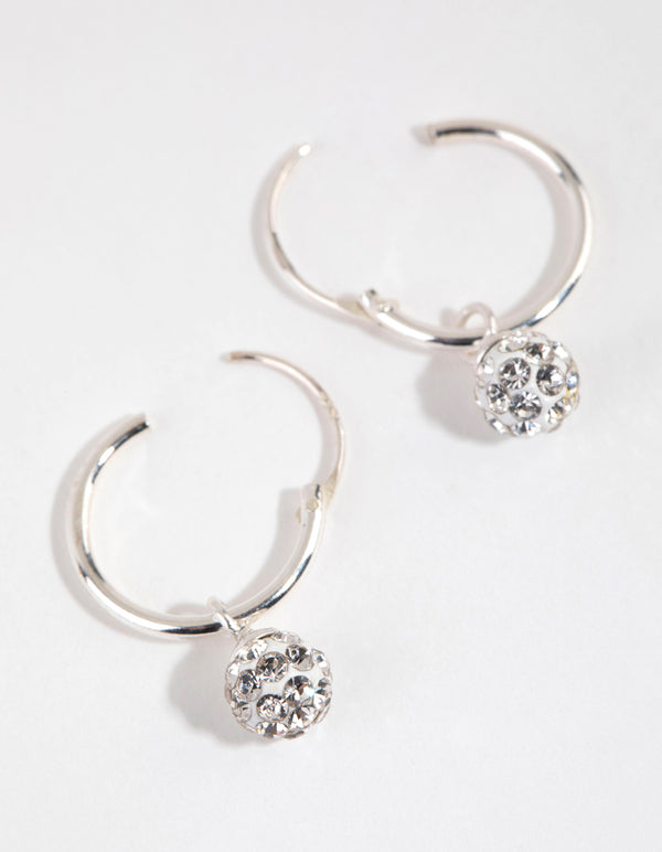 Sterling Silver Fireball Sleeper Earrings