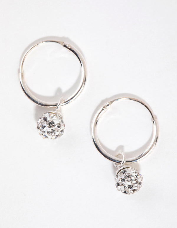 Sterling Silver Fireball Sleeper Earrings