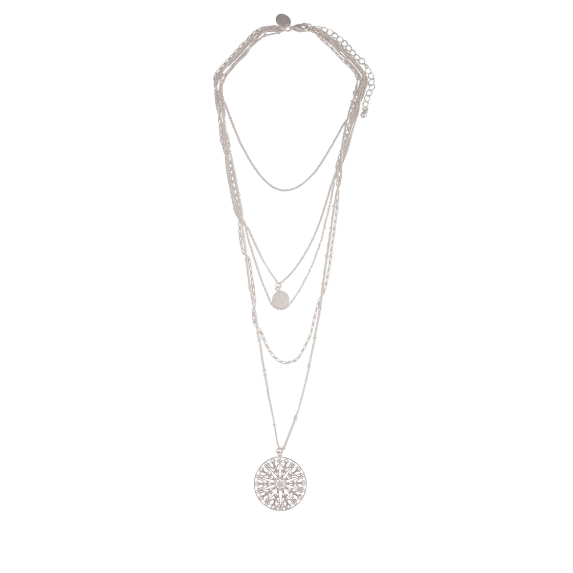 Multi Row Delicate Silver Filigree Choker