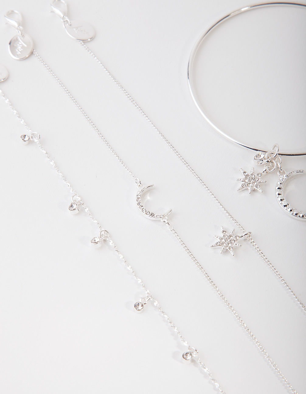 Silver Celestial Bracelet 4-Pack