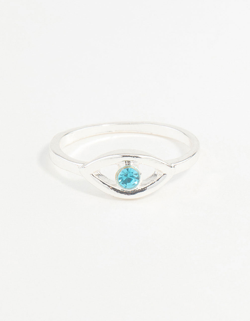 Silver Evil Eye Ring