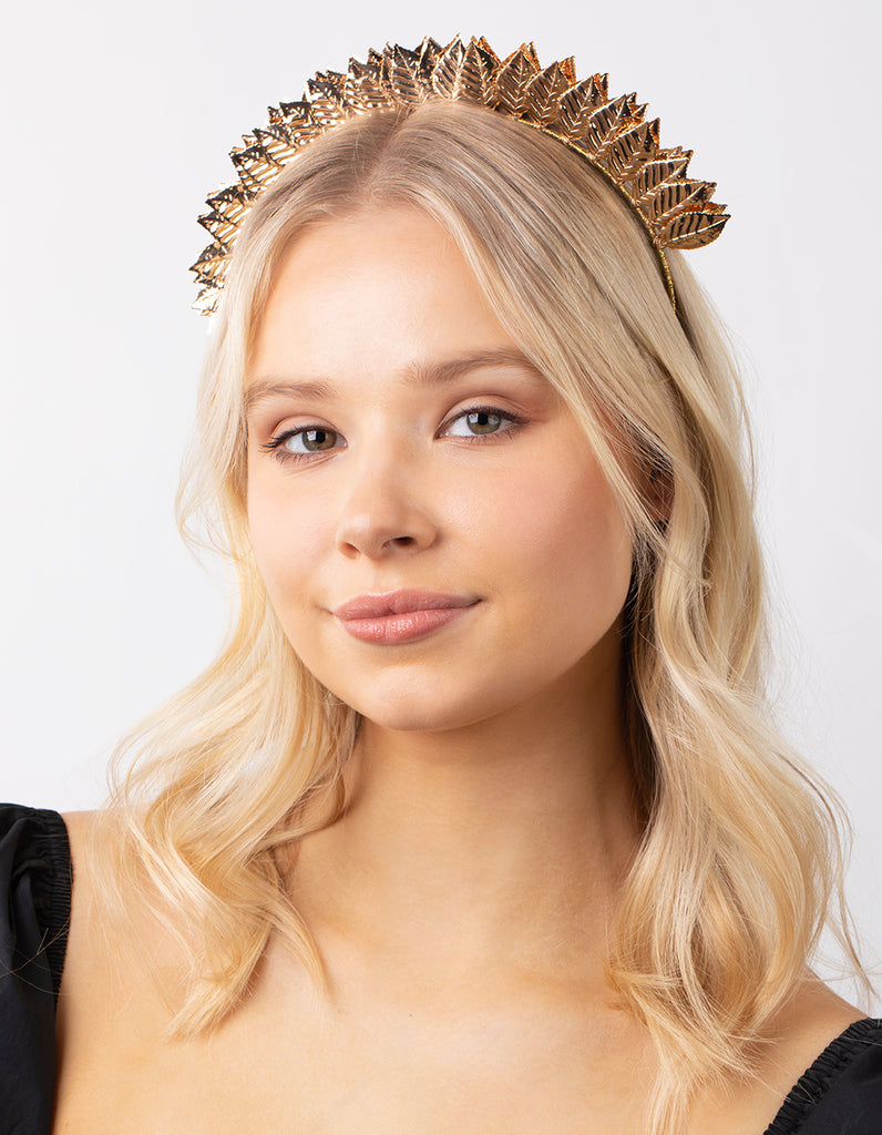Gold Leaf Bomb Metallic Headband - Lovisa display picture 3