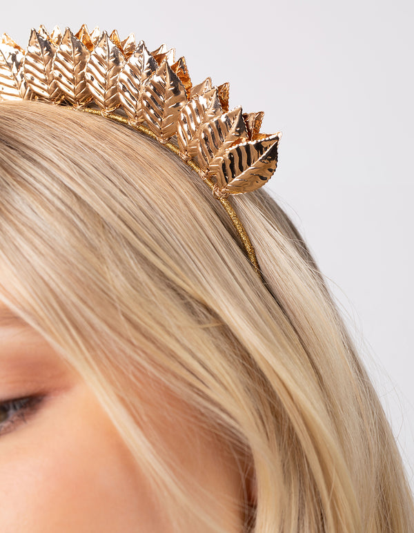 Gold Leaf Bomb Metallic Headband