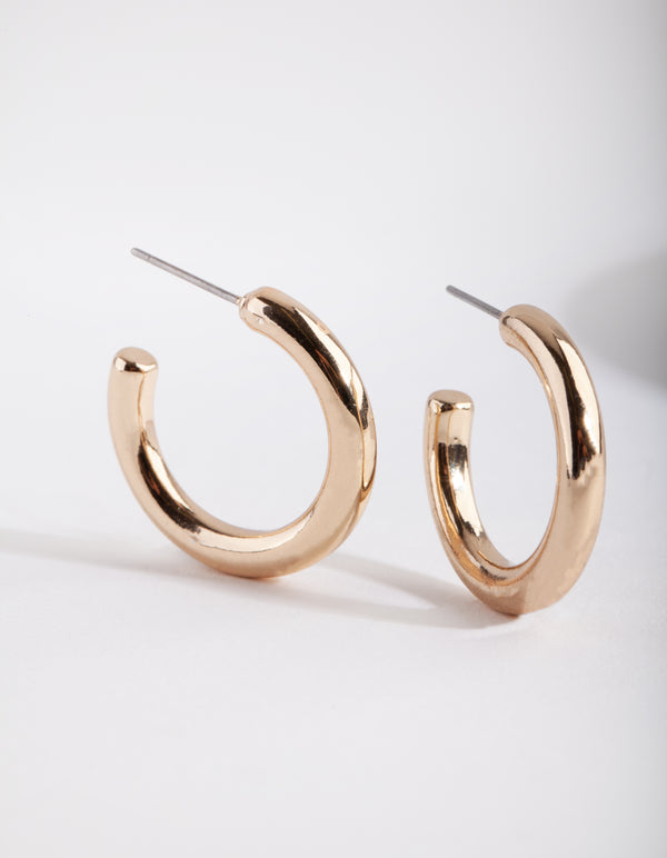 Gold Chunky Mini Hoop
