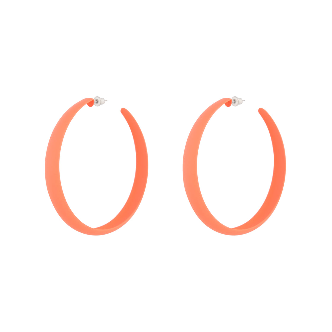 Pink Neon 3/4 Hoop Earrings