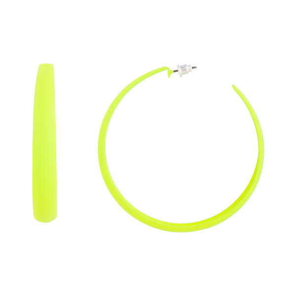 Pink Neon 3/4 Hoop Earrings