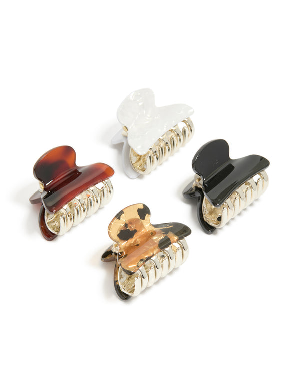 Multi Neutral Claw Clip 4-Pack