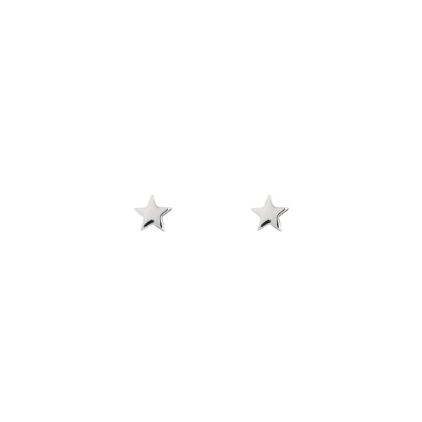Kids Sterling Silver Star Stud Earrings