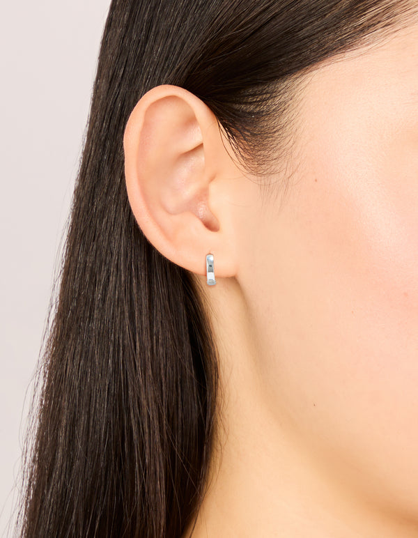 Sterling Silver Classic Huggie Earrings