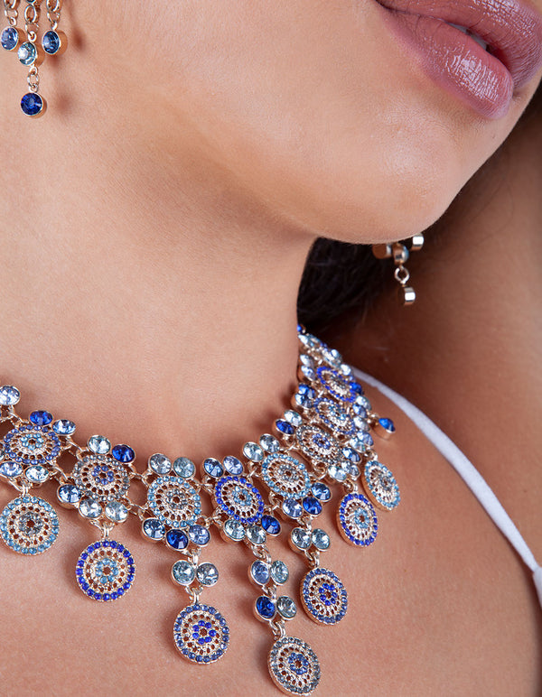 Blue Gold Dolce Vita Necklace Set