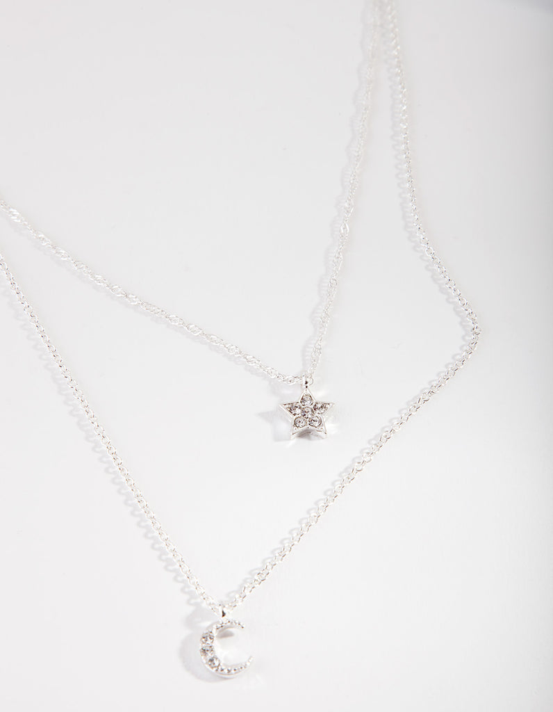 Starry Light Necklace Silver Set