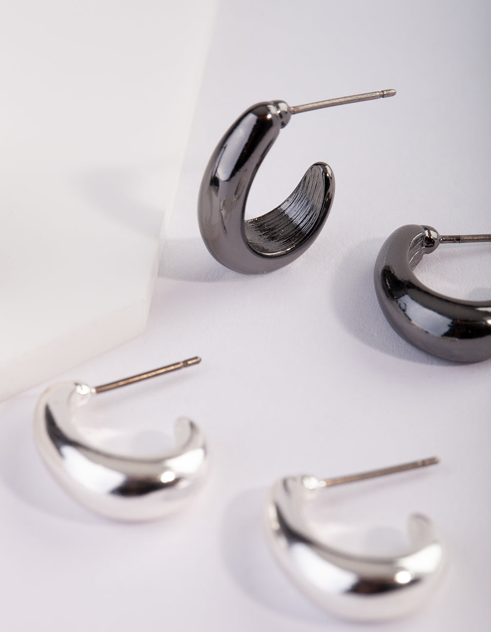 Chunky Hoop Mixed Metal Earring Pack