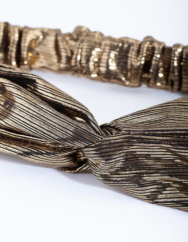 Metallic Stretch Turban Headband