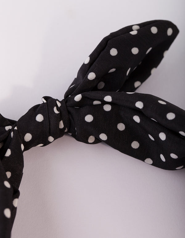 Black & White Bow Headband
