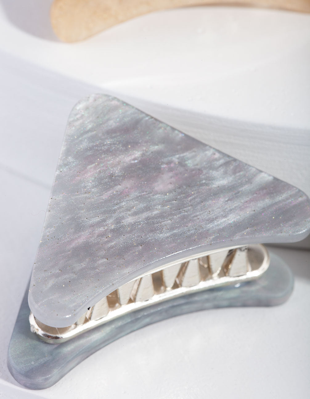 Neutral Acrylic Mini Hair Clip 4-Pack