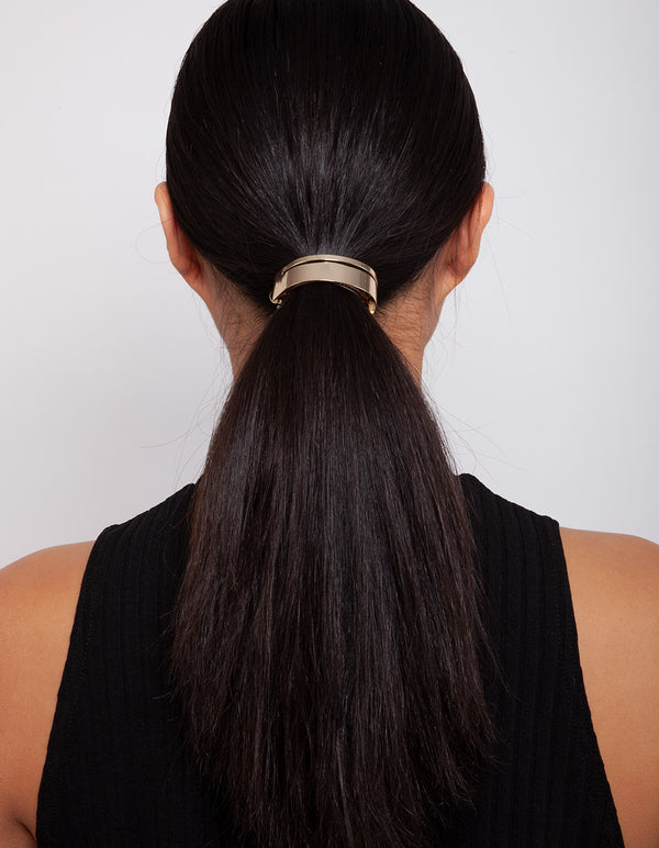 Gold Minimalistic Ponytail Cuff Clip