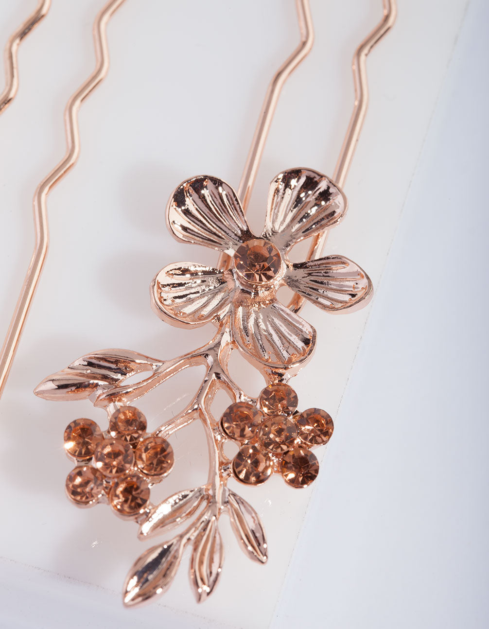 Rose Gold Flower Pins