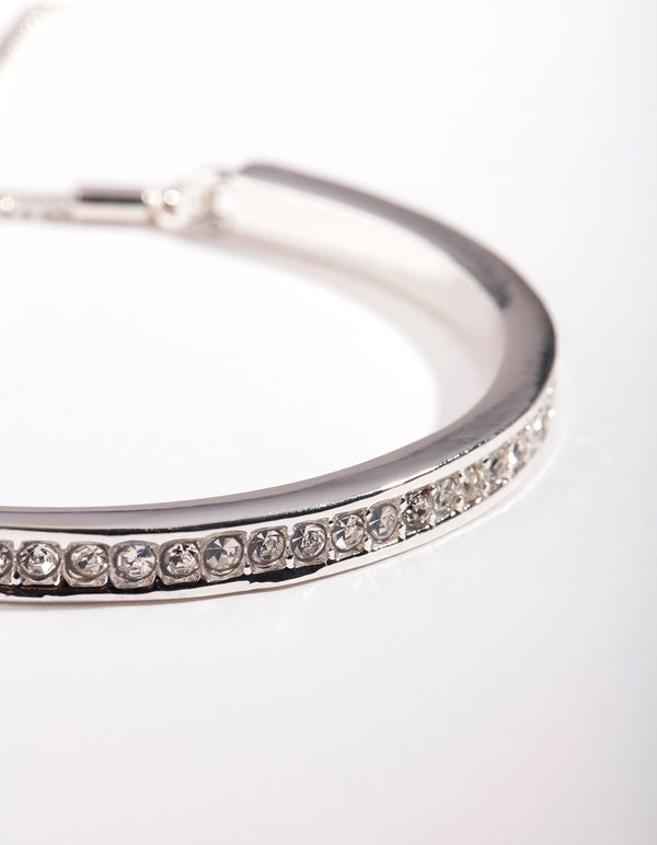 Silver Diamante Sparkle Gift Box