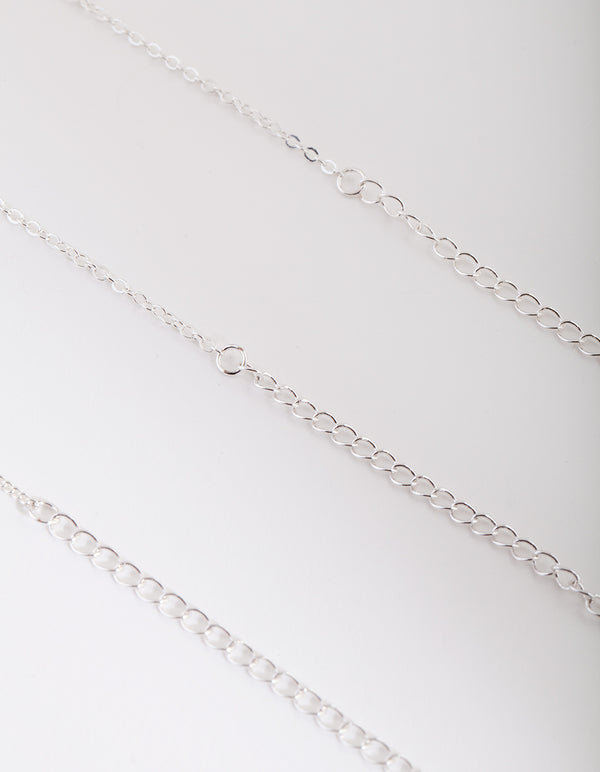 Sterling Silver Semi Precious Pack Bracelet