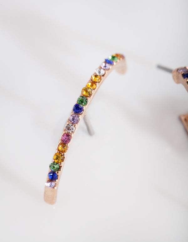 Gold Multi Diamante Ear Stack