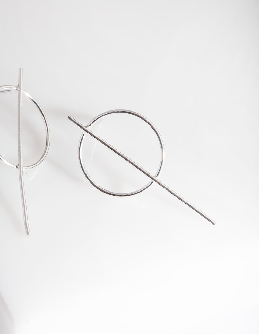 Sterling Silver Stick Drop Earrings