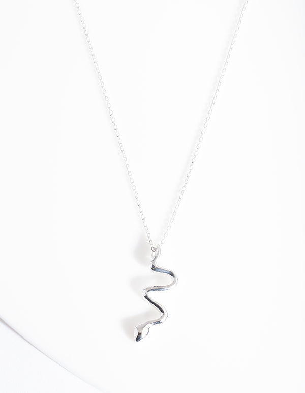 Sterling Silver Snake Necklace