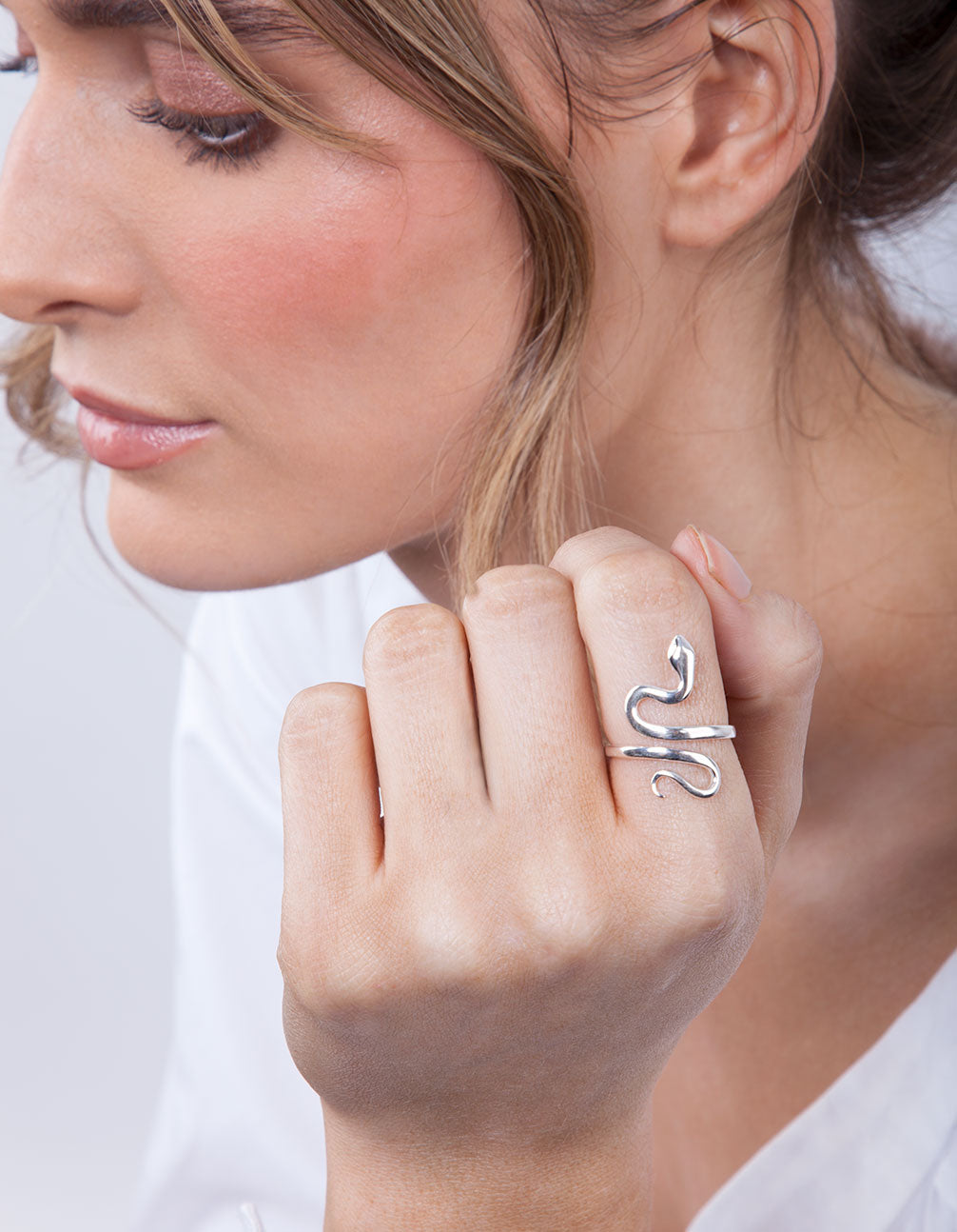 Sterling Silver Snake Ring