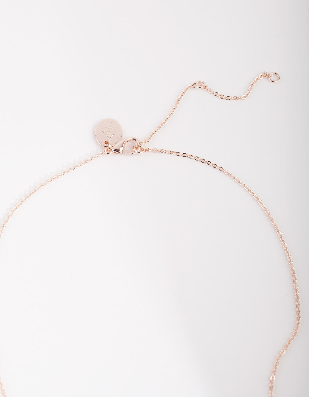 Rose Gold Cubic Zirconia Heart Pendant Necklace