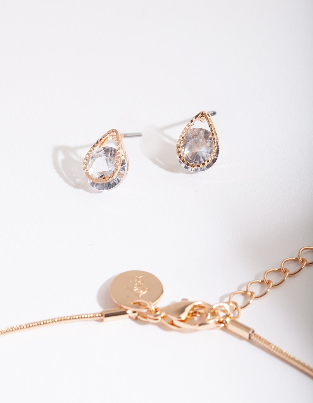 Classic Circle Stone Jewellery Set