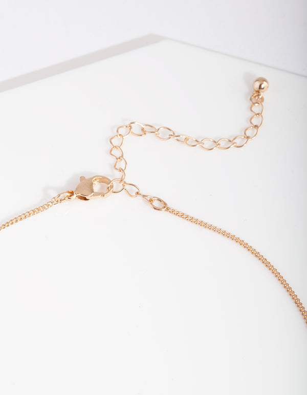 Black Gold Moon Phase Necklace