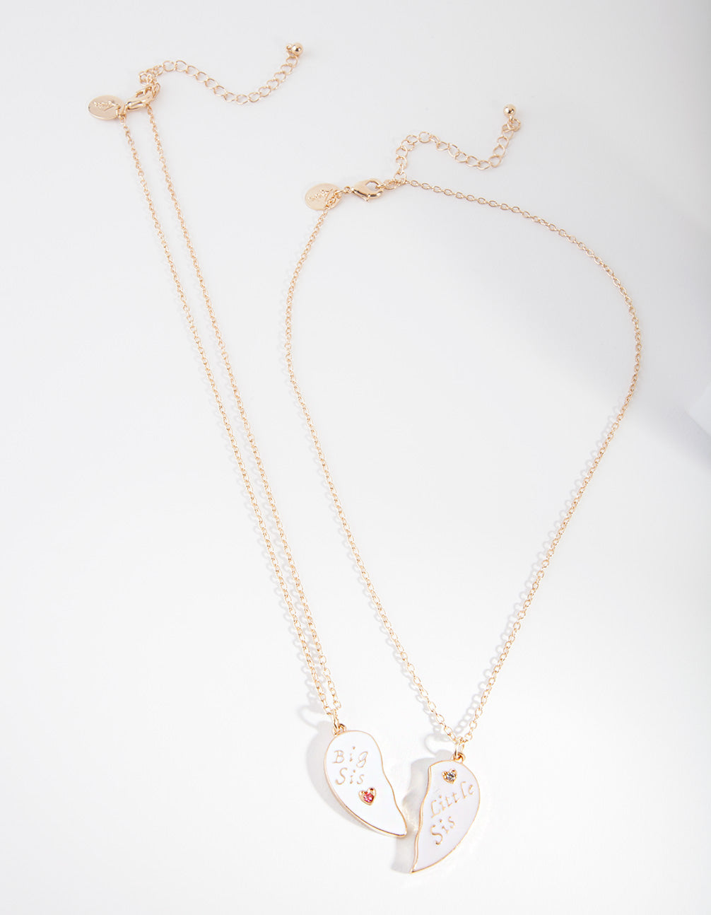 Kids Little & Big Sister Necklace Set