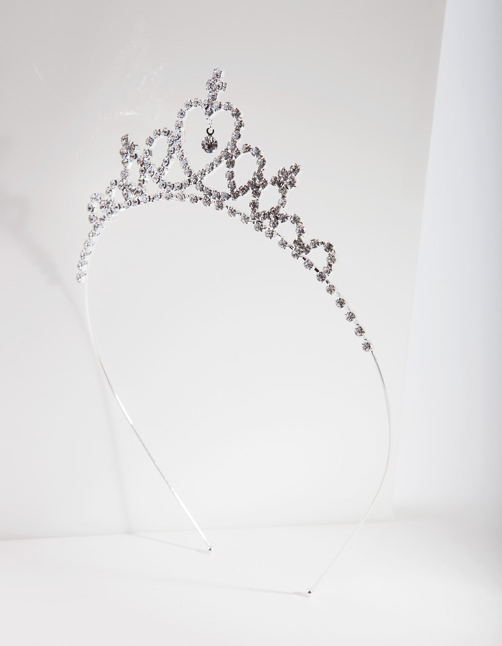 Kids Silver Diamante Tiara