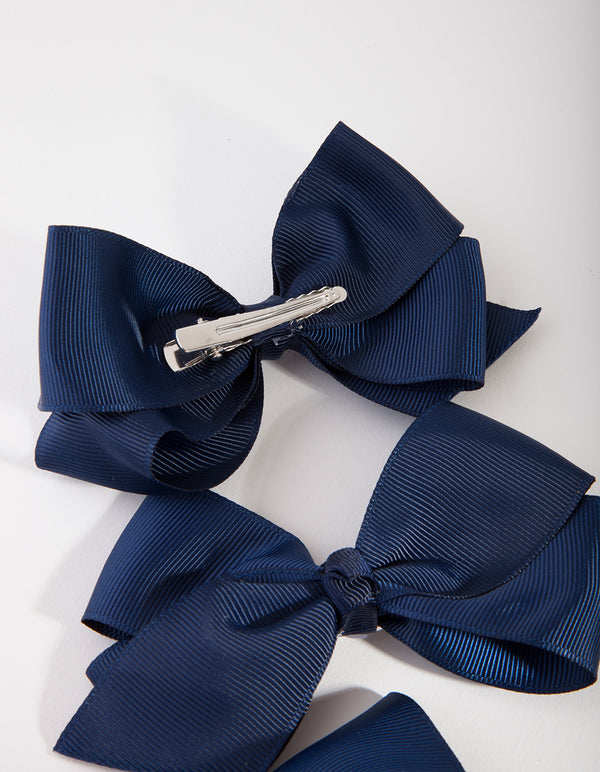 Kids Fabric Small Navy Bow Pack