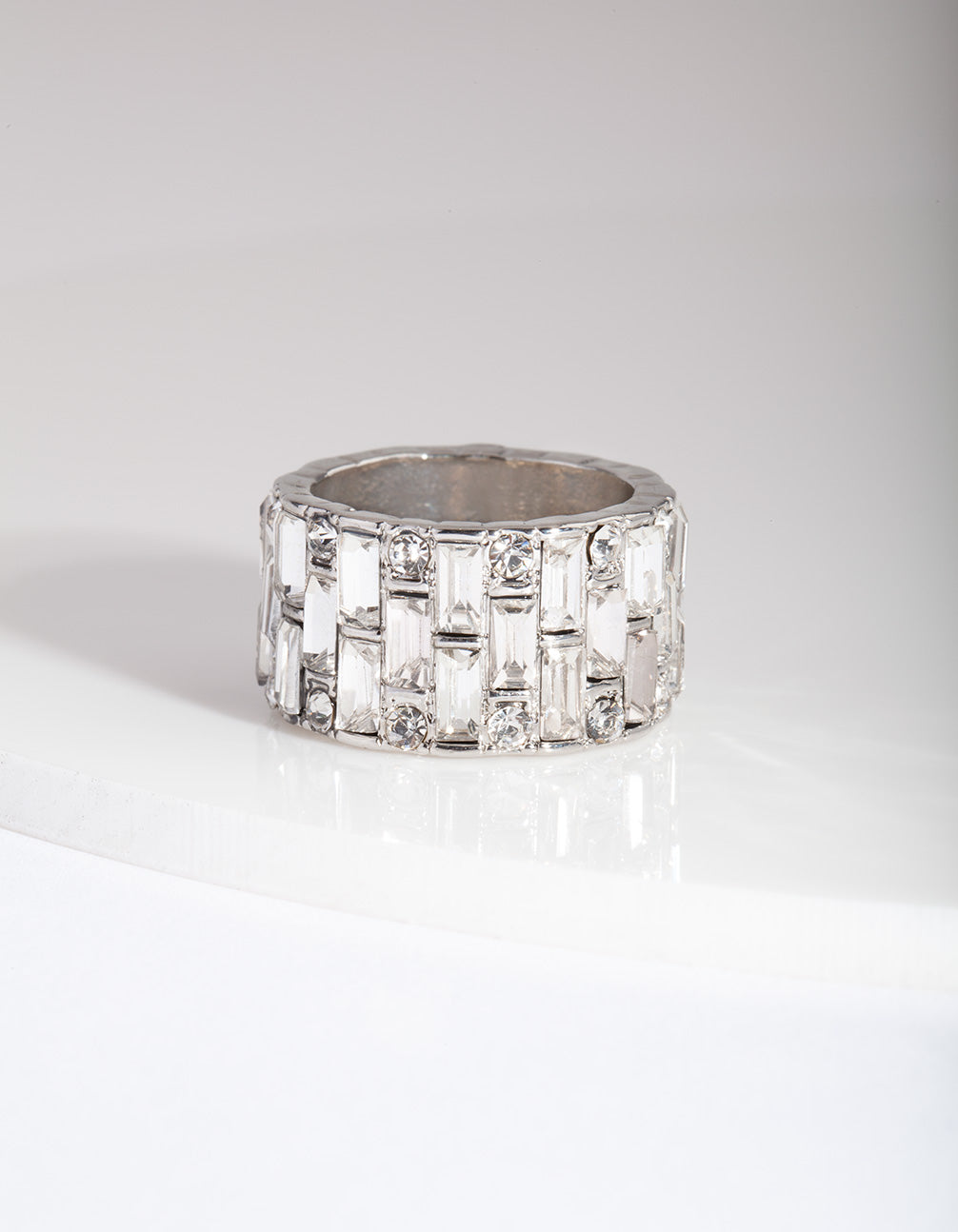 Silver Mixed Gem Ring