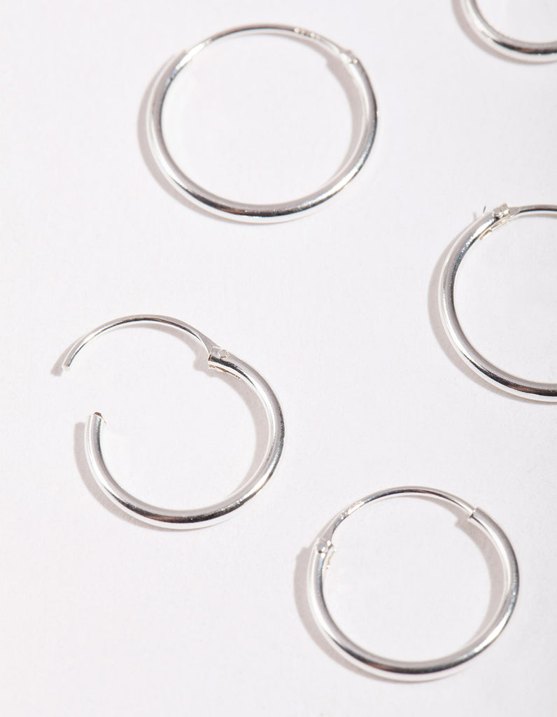 Sterling Silver Classic Hoop Pack Lovisa