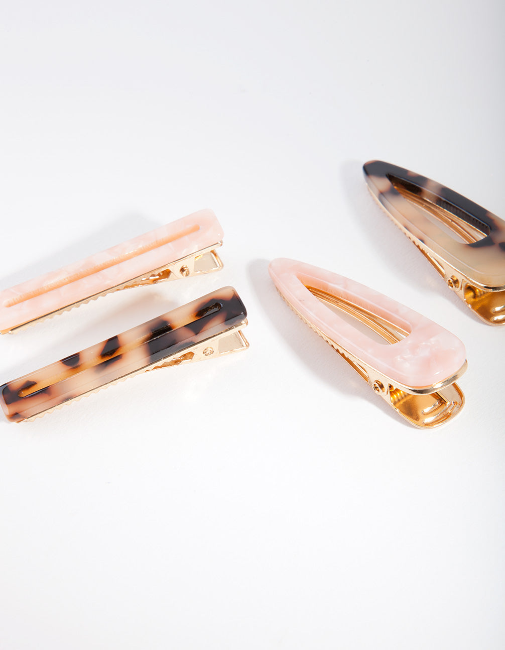 Kids Mixed Resin Hair Clip 4-Pack