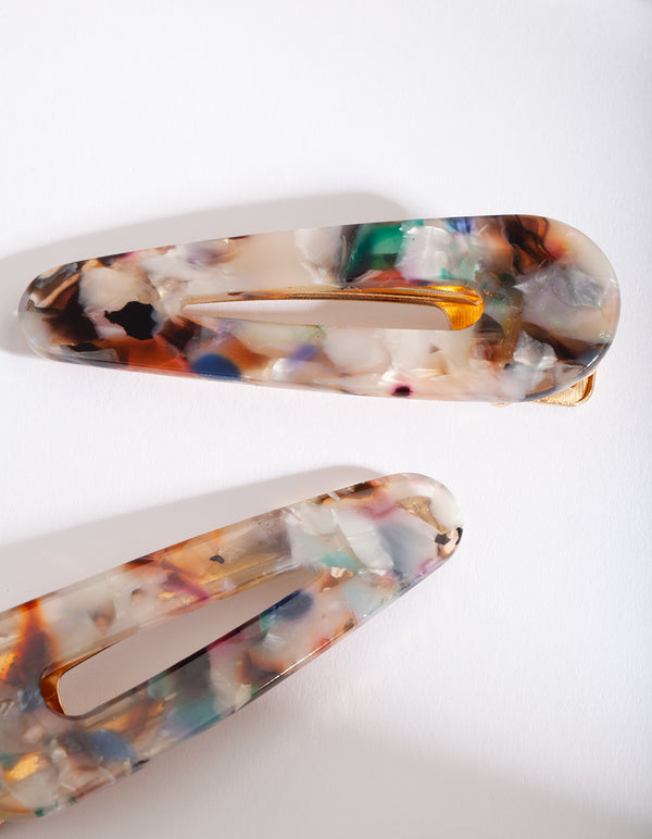 Pastel Multi Colour Hair Clip Pack