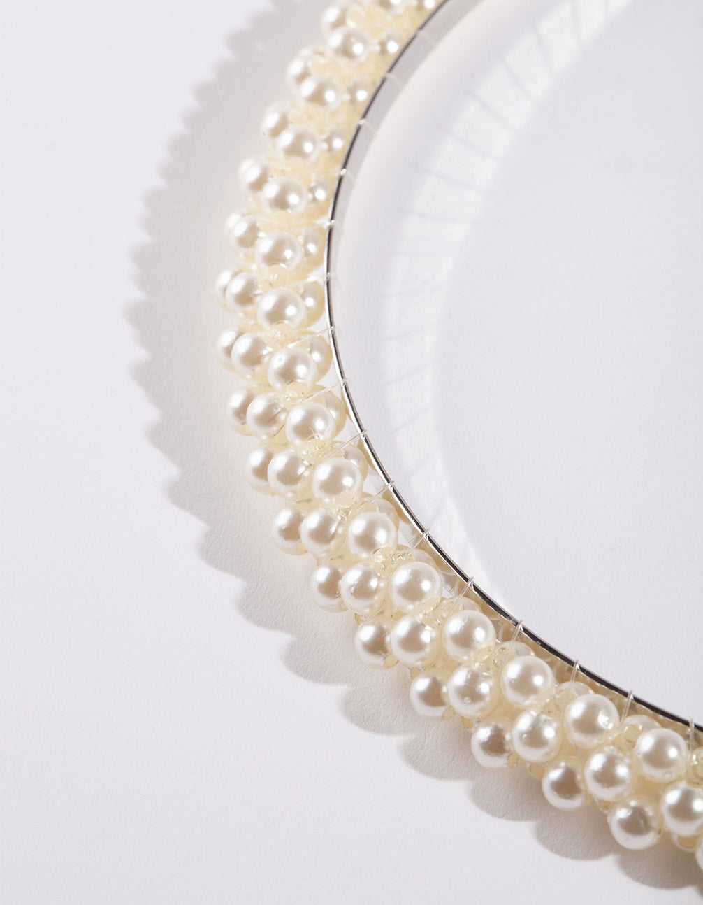 Silver Small Pearl Headband