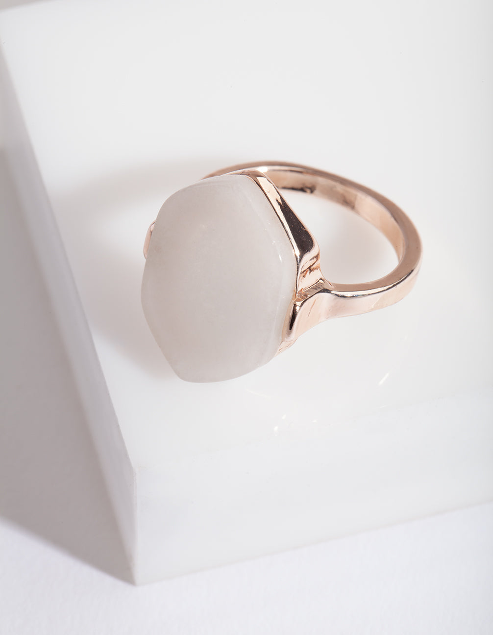 Rose Gold Natural Stone Ring