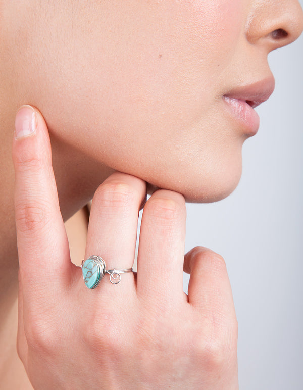 Semi-Precious Turquoise Ring