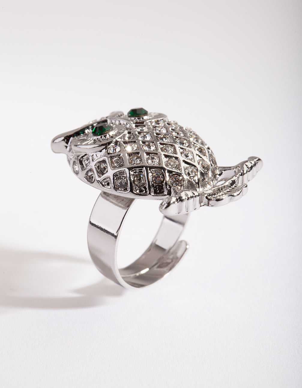 Silver Bling Owl Ring