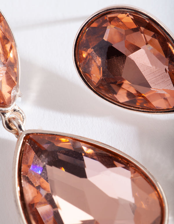 Rose Gold Classic Teardrop Earrings