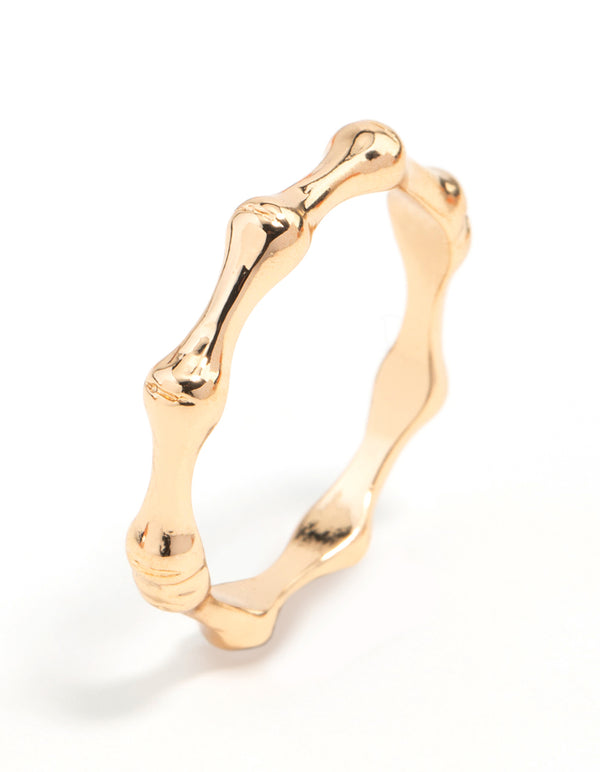 Gold Bamboo Ring