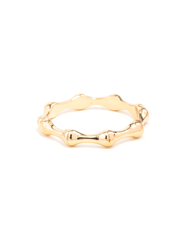 Gold Bamboo Ring