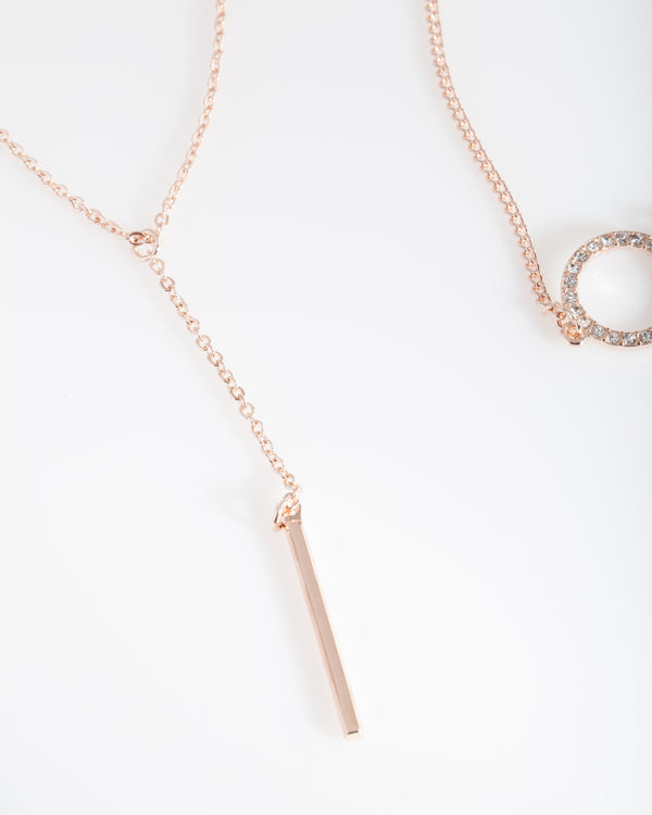 Rose Gold Circle Choker Pack